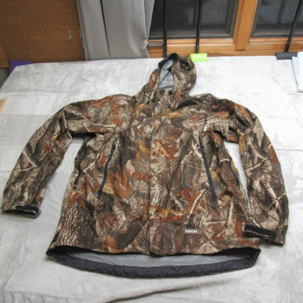 Guide Series Tech Jacket Mens Medium Camo Full‎ Zip Waterproof Insulated 2.5L